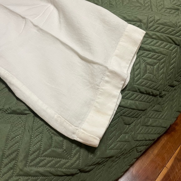 J. Jill Ivory Linen Pants - Picture 3 of 5